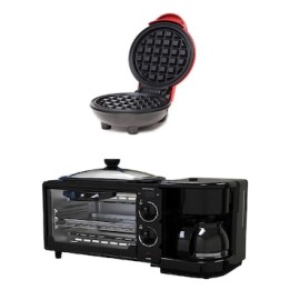 Set Horno eléctrico 3 en 1 Pink Garlic CBOPG5 + Waflera