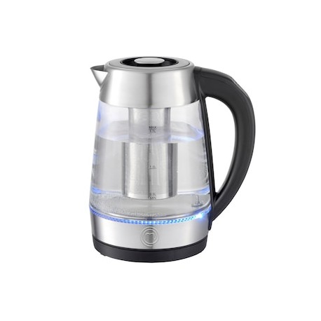 Tetera eléctrica infusor removible Masterchef de vidrio